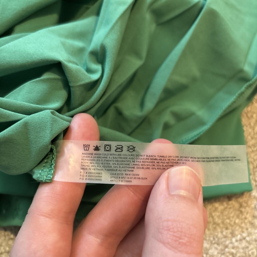 Aritzia Golden Pleated Pull-On Skort w/ Pockets Green Women’s Sz S Tennis Skirt - Picture 7 of 9